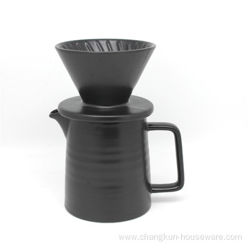 Hot ceramic V60 pour over coffee Dripper set